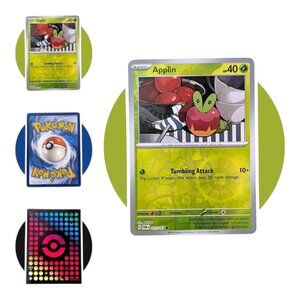 Twilight Masquerade Pokemon Card (N06): Applin 017/167, Reverse Holo